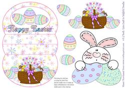 Easter Bunny Basket 3D Mini Stepper