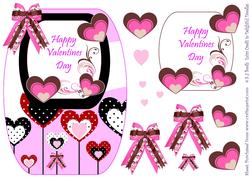 Valentines Shaped Card Front
