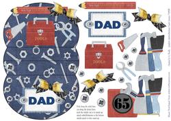 Dad 65th Birthday 3D Tools Mini Stepper