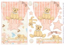 Girl Bear Envelope Card Front
