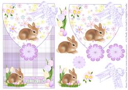 Easter Bunny Envelope Card Front
