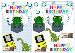 100% Boy Envelope Card Front