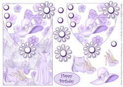 Lovely in Lilac Envelope Card Front