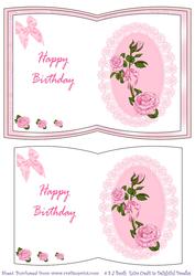 Pink Roses Mini Book