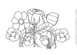 Assorted Flowers Digital Stamp