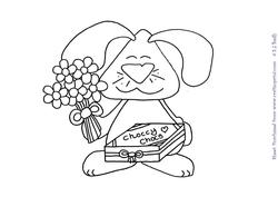 Bunny Choccy Chocs Digital Stamp