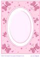 Large A4 Sized Butterflys and Flowers Card Front