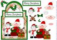 Elf, Reindeer, Snowman Shaped Front - Green