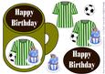 Birthday Football Mug - Green