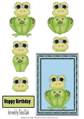 Frog Lovers Happy Birthday Frog Step by Step