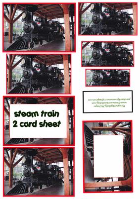 Steam Train 2 Card Sheet1