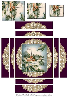 Silent Night Edge Stacker Nativity Pyramid