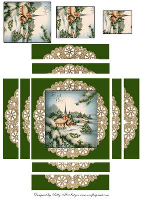 In the Snow Silent Night Edge Stacker Nativity Pyramid