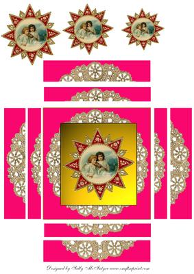 Hot Pink Christmas Magic Stacker Nativity Pyramid