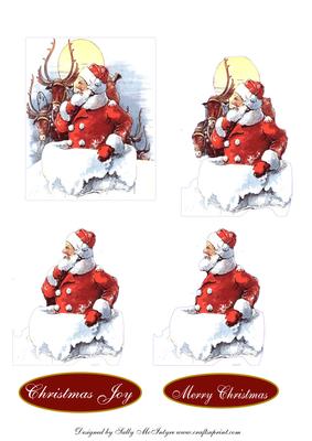 Santa Step by Step Merry Christmas, Christmas Cheer