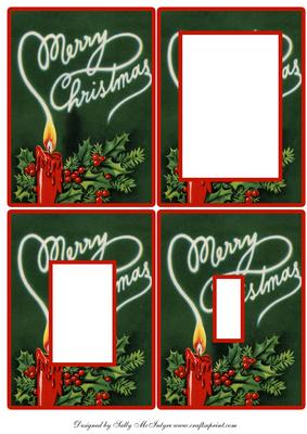 Merry Christmas Tunnell Card
