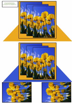 Stand Alond Pyramid Card Bright and Breezy