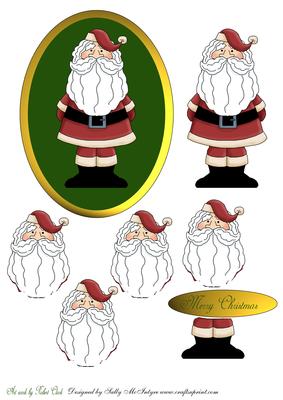 Merry Christmas Santa Step by Step