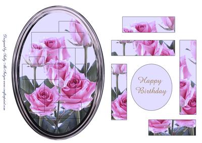 Intertwined Pyramid Sweet Lilac Roses