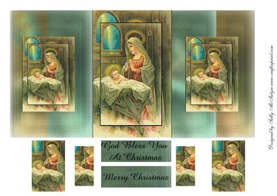 God Bless You at Christmas Merry Christmas Mary in the Mange