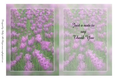 Insert Thank You Flowers from the Garden Happy Birthday Tha