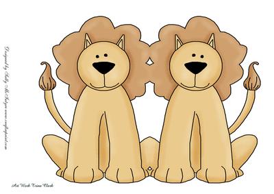 Lion Shaped Card