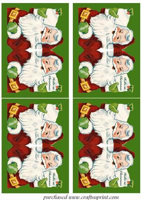 Mini Series Santa Green