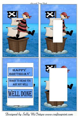 Tunnell Card for the Pirate in Your Life Big or Small