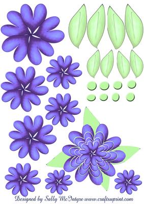 Create Your Own Flower Purple