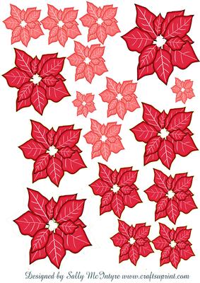 Build Your Own Poinsettia Bright Red