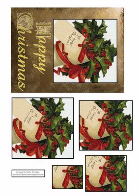Christmas Glory Pyramid Beautiful with Gold