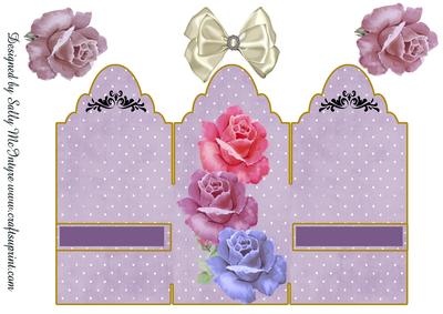 Tri Fold Roses Multi Use Card