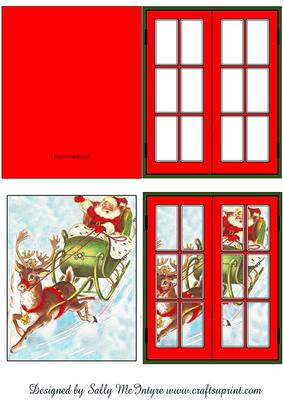 In My Window Santas Sleigh