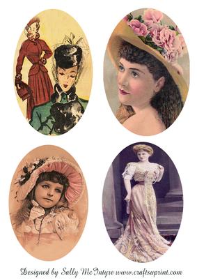 Vintage Ladies Oval