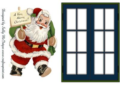 Through My Window Santa at Christmas