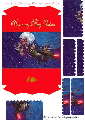 Have a Very Merry Christmas Side Stacker Foldback Card