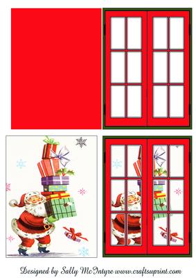 Through My Window Santa Dont Drop the Pressies