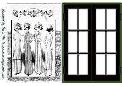 Girls Day Out Vintage Window Card