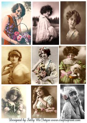 Vintage Girls and Ladies