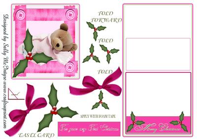 Easel Card for Your Very First Chrristmas Girl