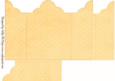 Gatefold Blank Card for You to Embellish Yellow Spot