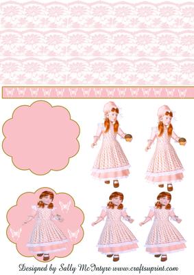 Girl Card Embellishments for Your Blank Cards