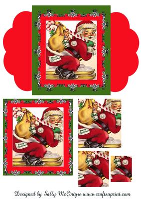 Santa on Ski's Pyramid