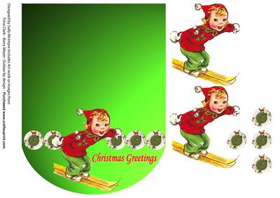Purse Card Christmas Greetings.