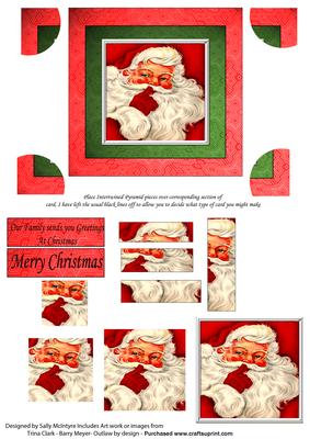 Sshhh Santa is Coming Interywined Pyramid or Pyramid or Top