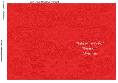 With Our Very Best Wishes at Christmas Trim to Size to Suit