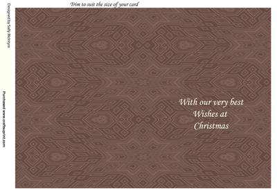 With Our Very Best Wishes at Christmas Chocolate Trim to Su