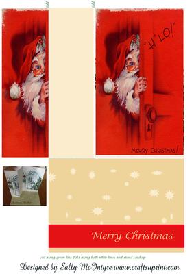 Stand Up Card Santa is Here