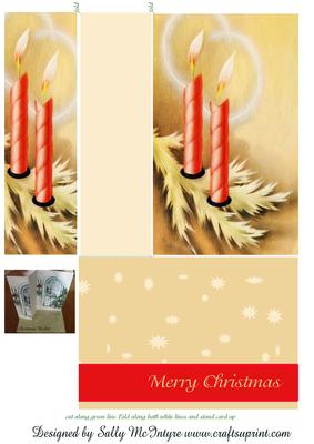 Stand Up Card Candles in the Wind