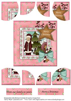 Santa Sleighs by 4 Corner Double Stacker